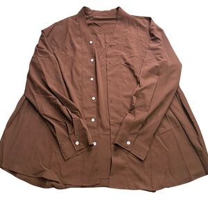 NFINITY Brown Button-Up Blazer